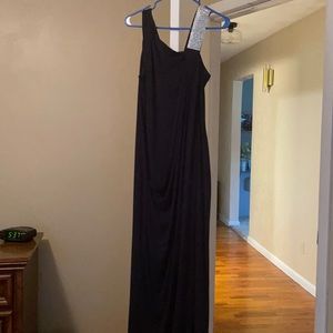 Navy evening gown